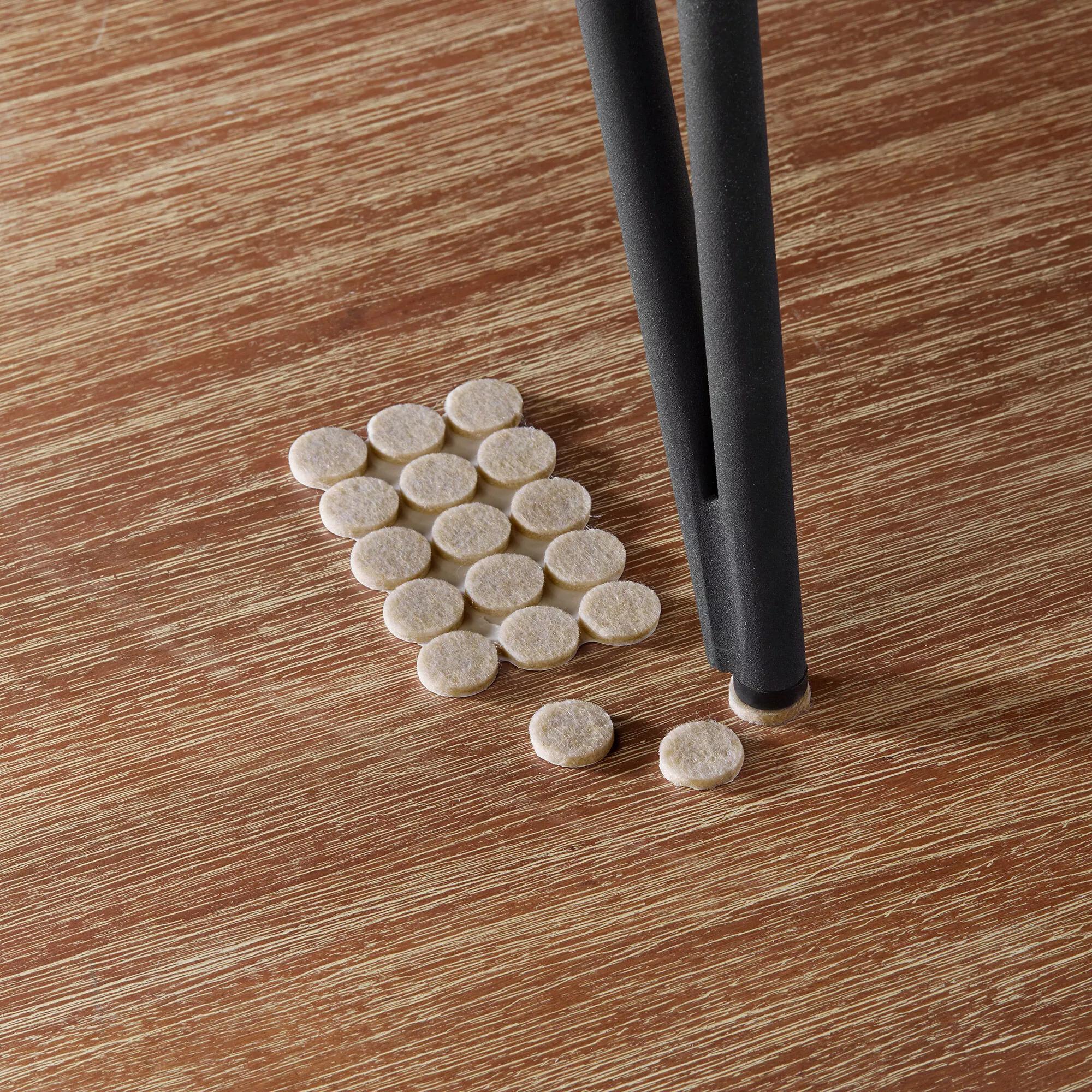 Ensemble de 30 protecteurs de plancher ronds en feutre