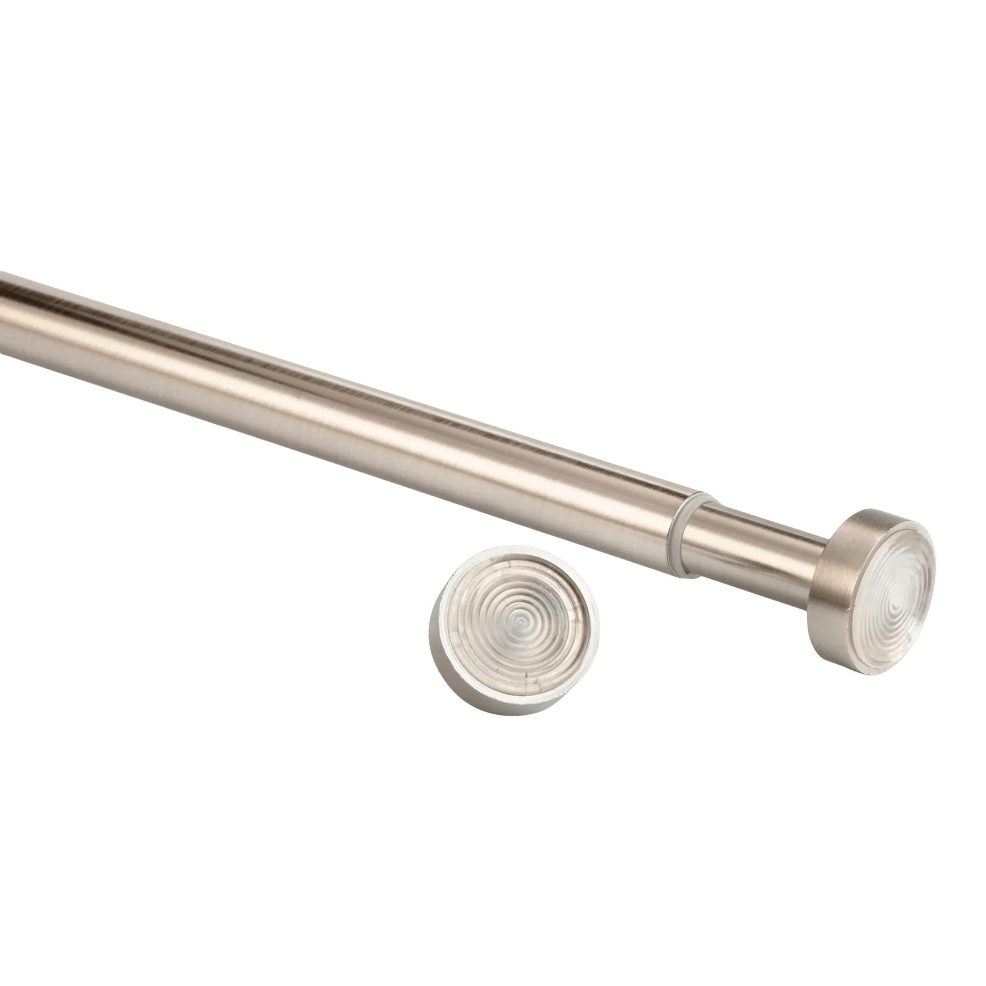 Tringle à Tension pour rideaux - Diamètre 22/25 mm nickel brossé