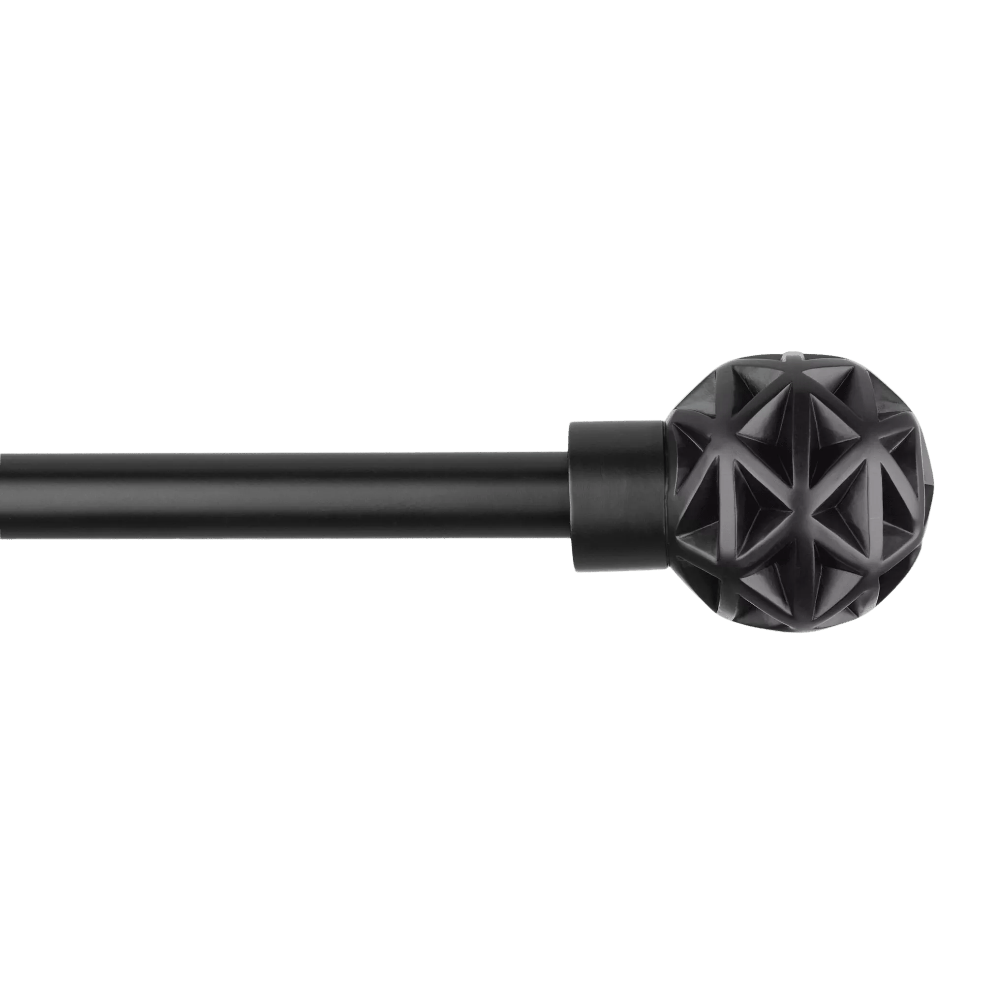 Ensemble de tringle à rideaux - Diamètre 13/16 mm noir