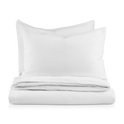 White Collin Collection - 3-Piece Duvet Cover Set