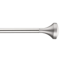 Brushed Nickel Curtain Rod Set - Diameter 16/19 mm