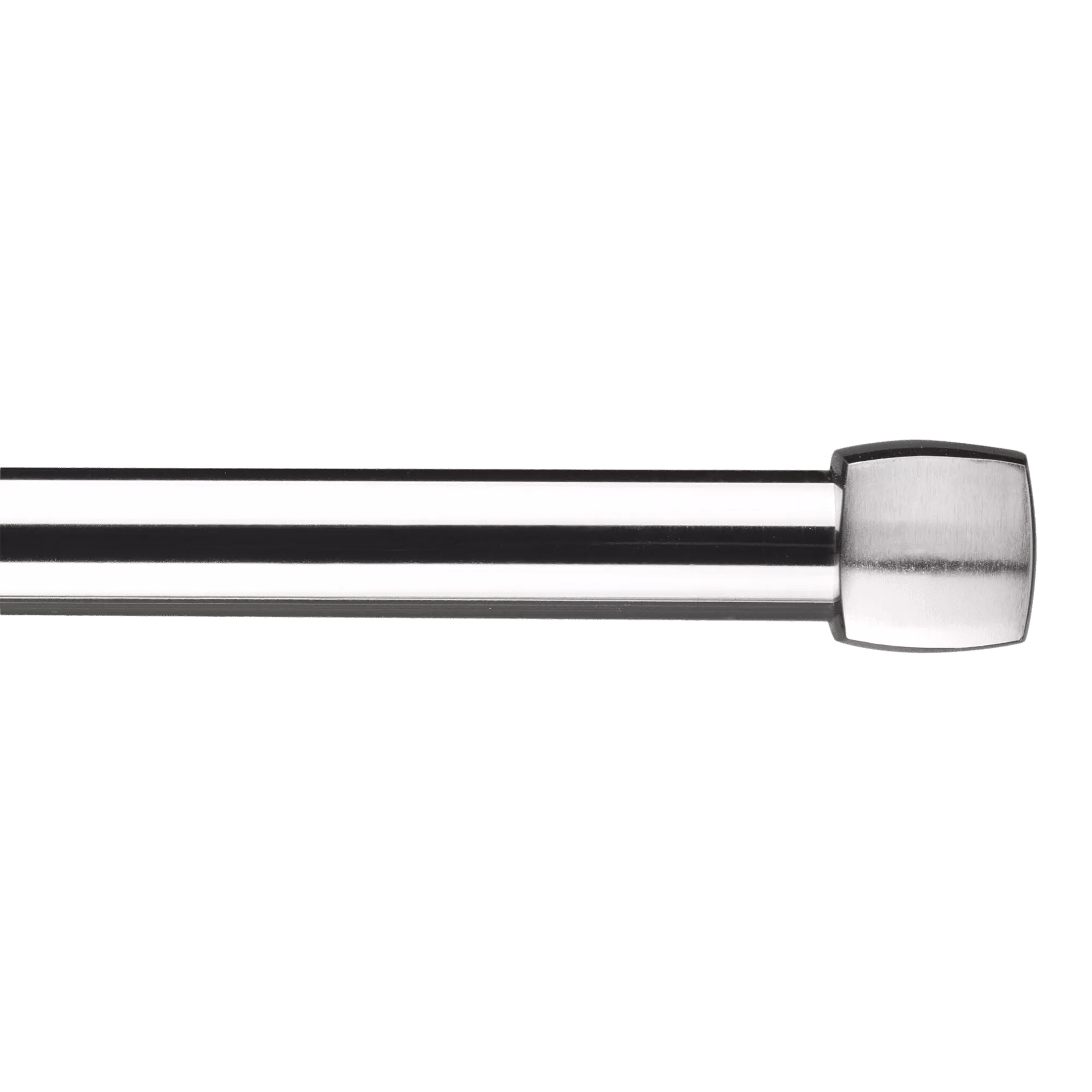 Ensemble de tringle à rideaux Melbourne - Diamètre 25 mm argent