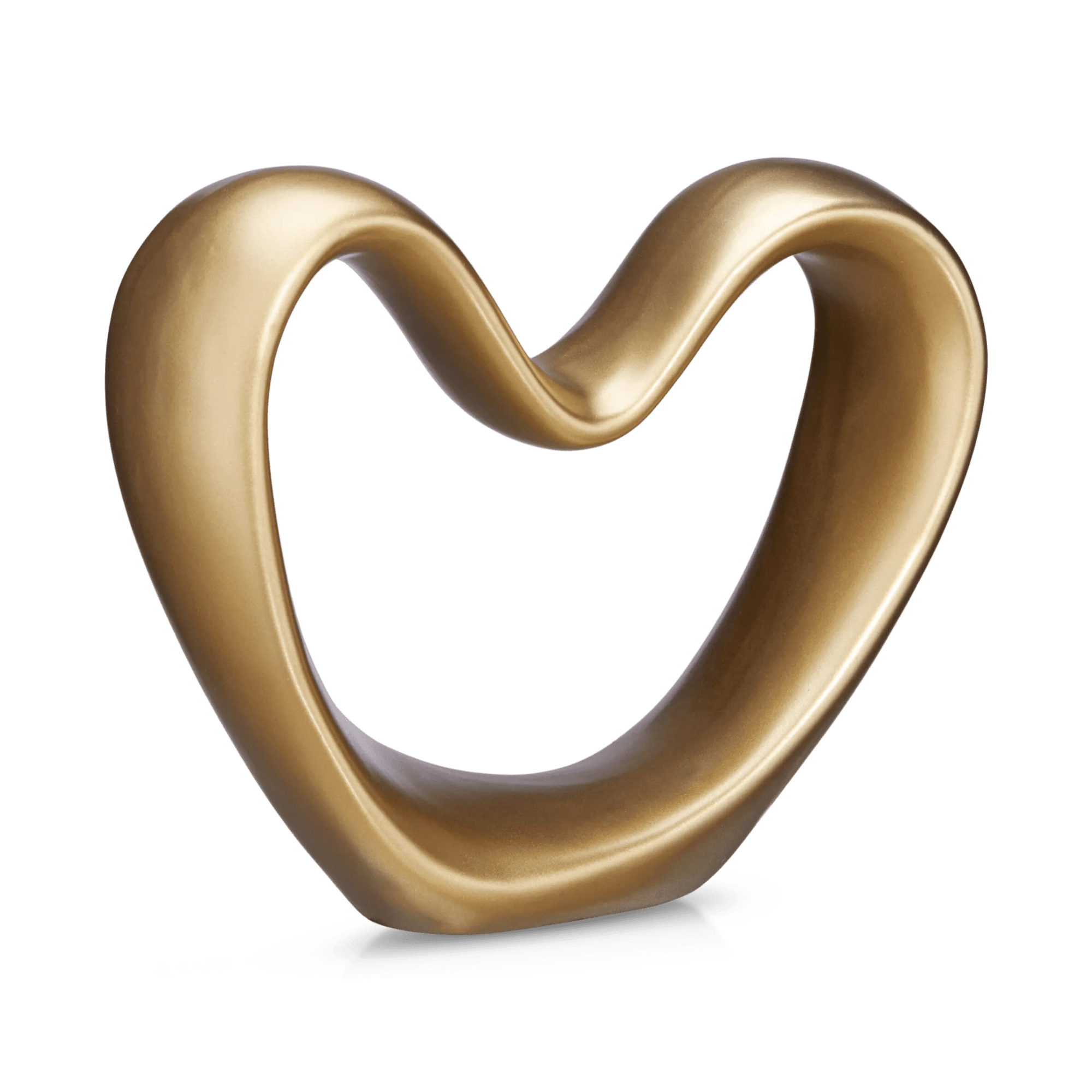 Coeur décoratif en céramique or