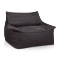 Grand fauteuil poire gris
