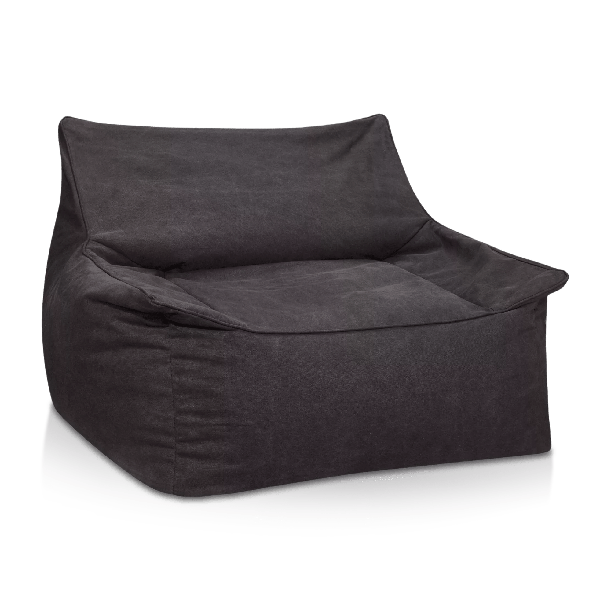 Grand fauteuil poire gris