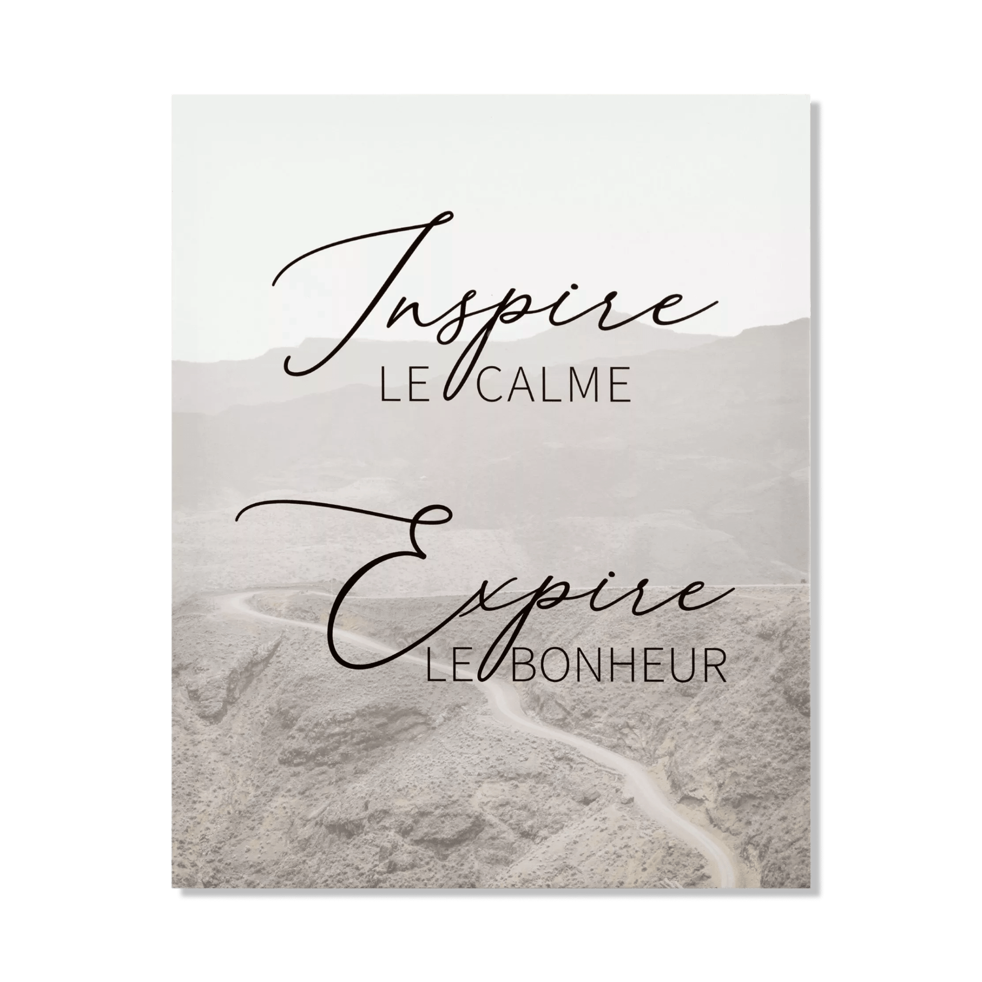 Tableau imprimé Inspire Expire