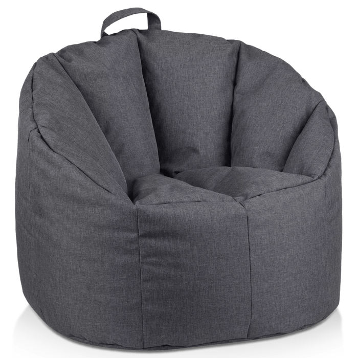 Dark Grey Canvas Bean Bag