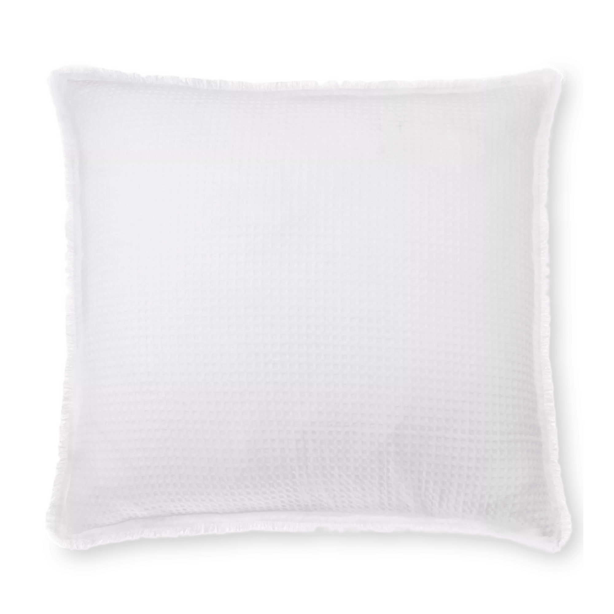 Coussin décoratif gaufré Kristia blanc