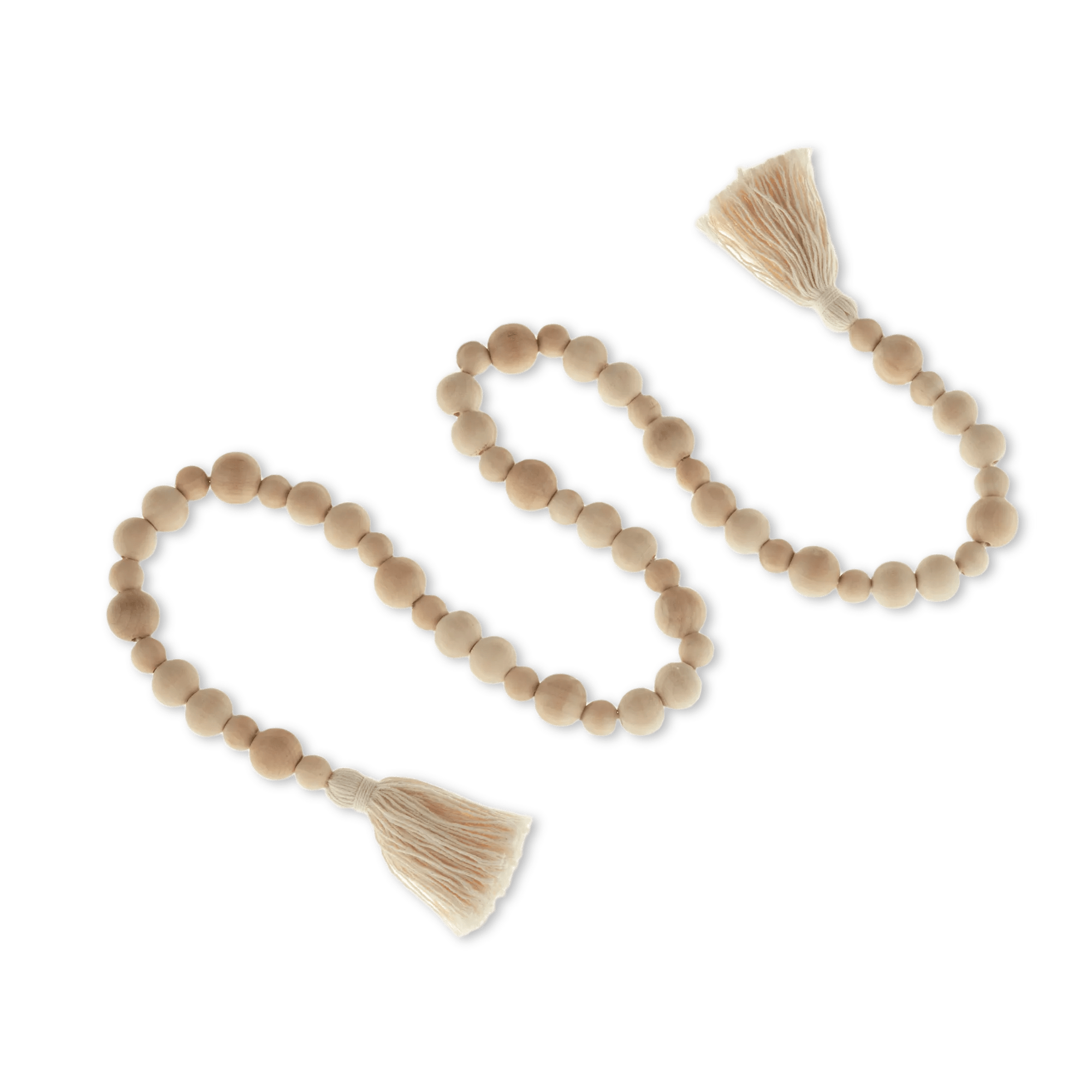 Guirlande en perles de bois