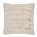 Beige Cougar Faux Fur Throw Pillow