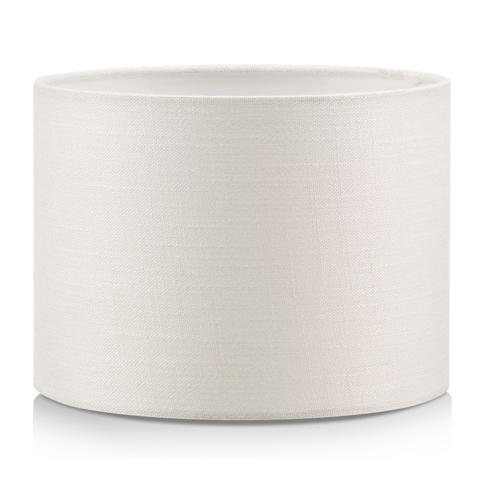 White Round Chita Fabric Lamp Shade
