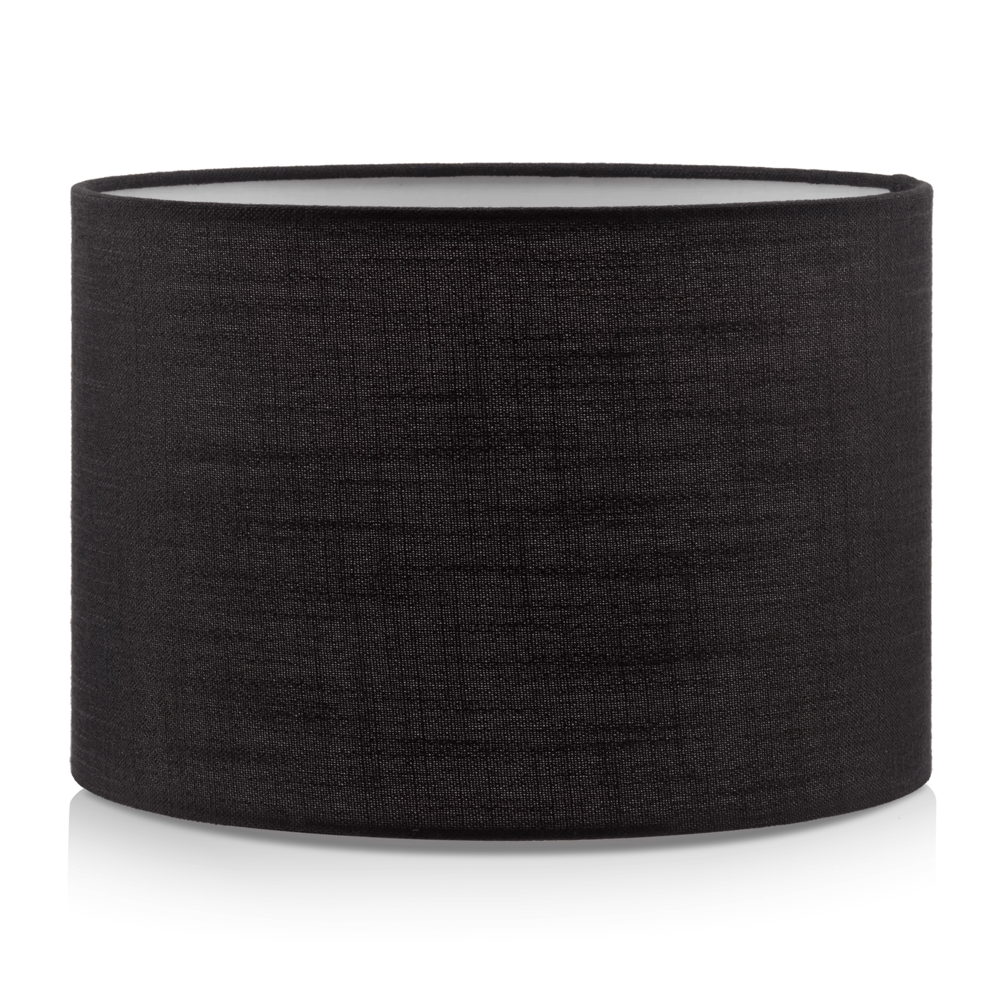 Abat-jour rond en tissu Chita noir