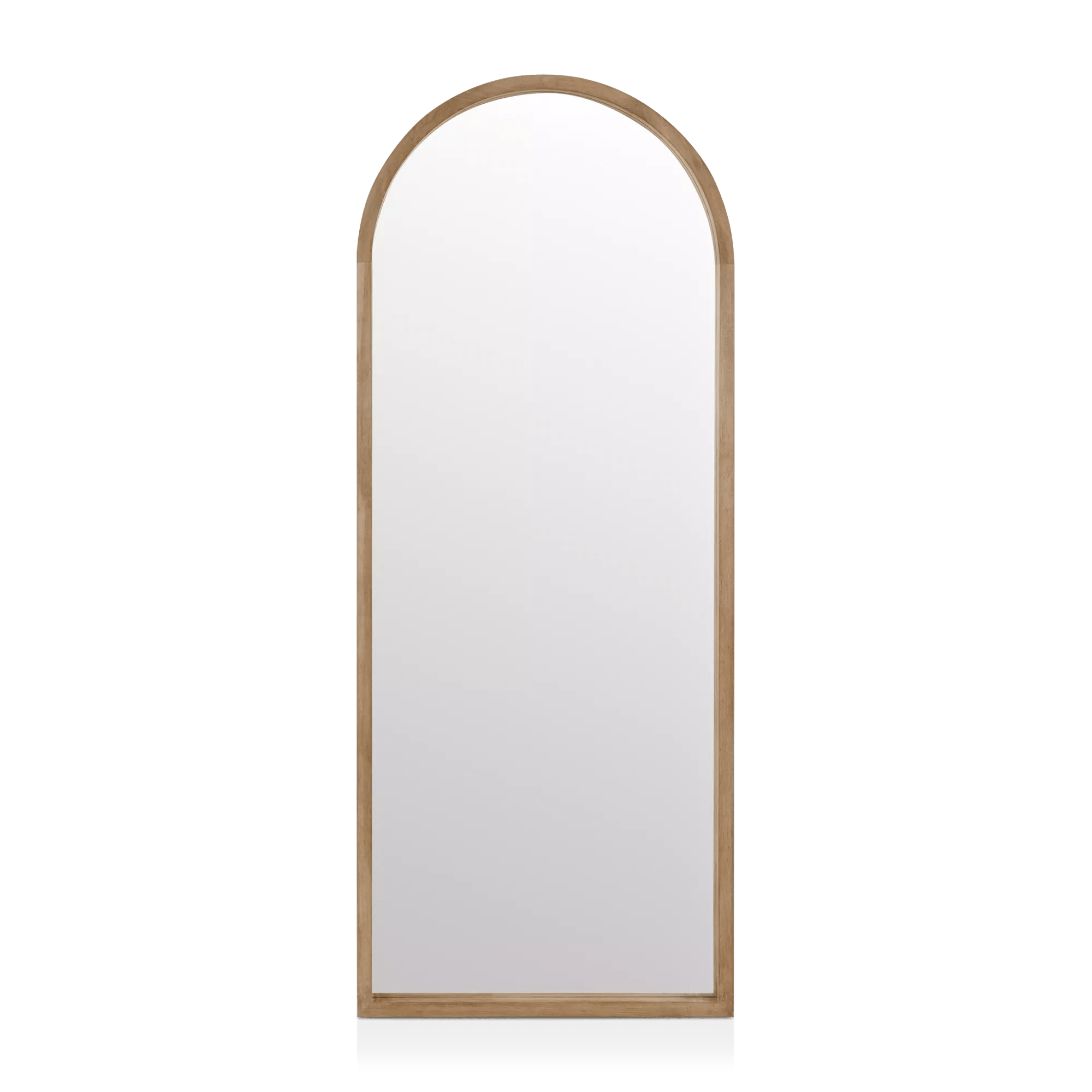Miroir plein pied en bois avec arche