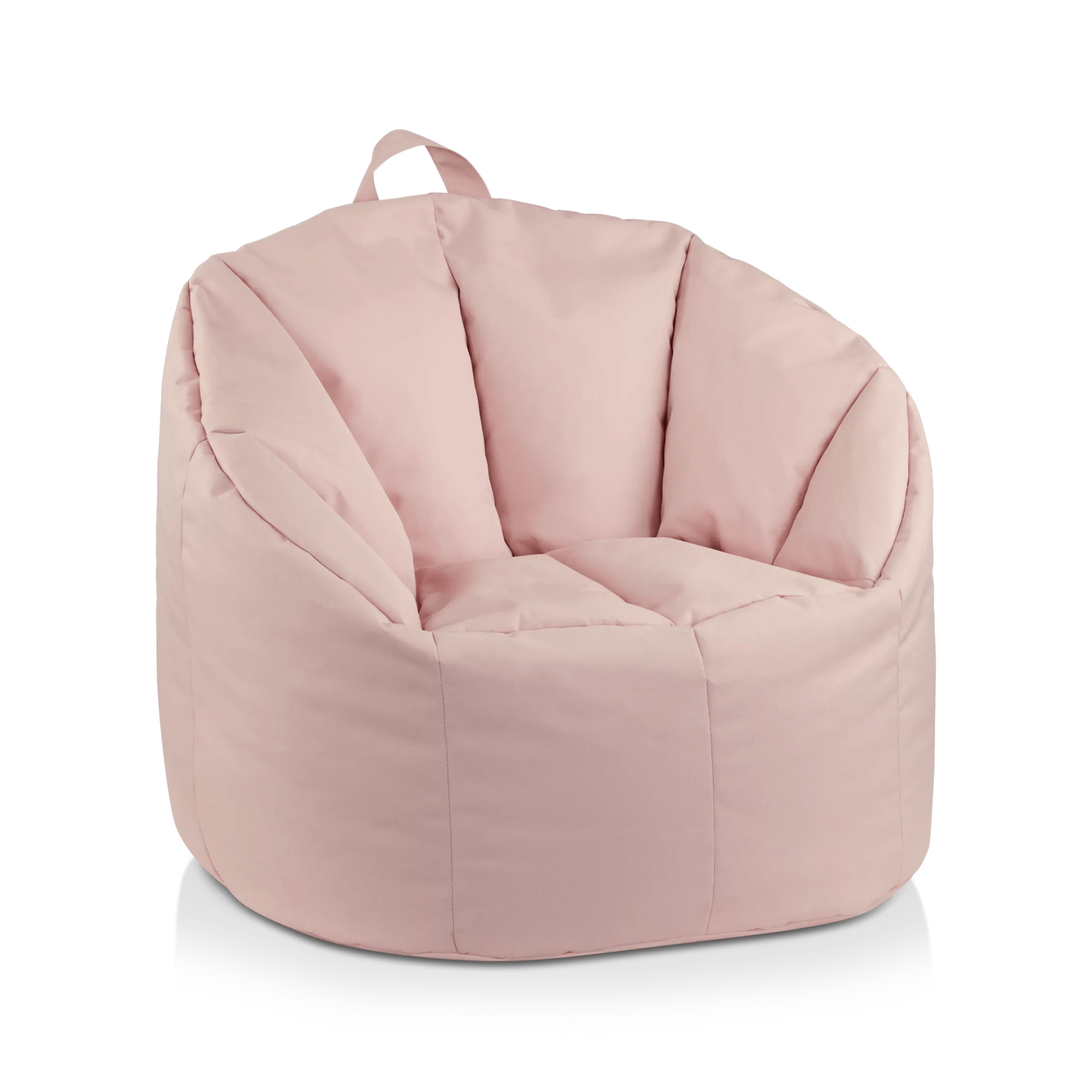 Fauteuil poire en toile rose