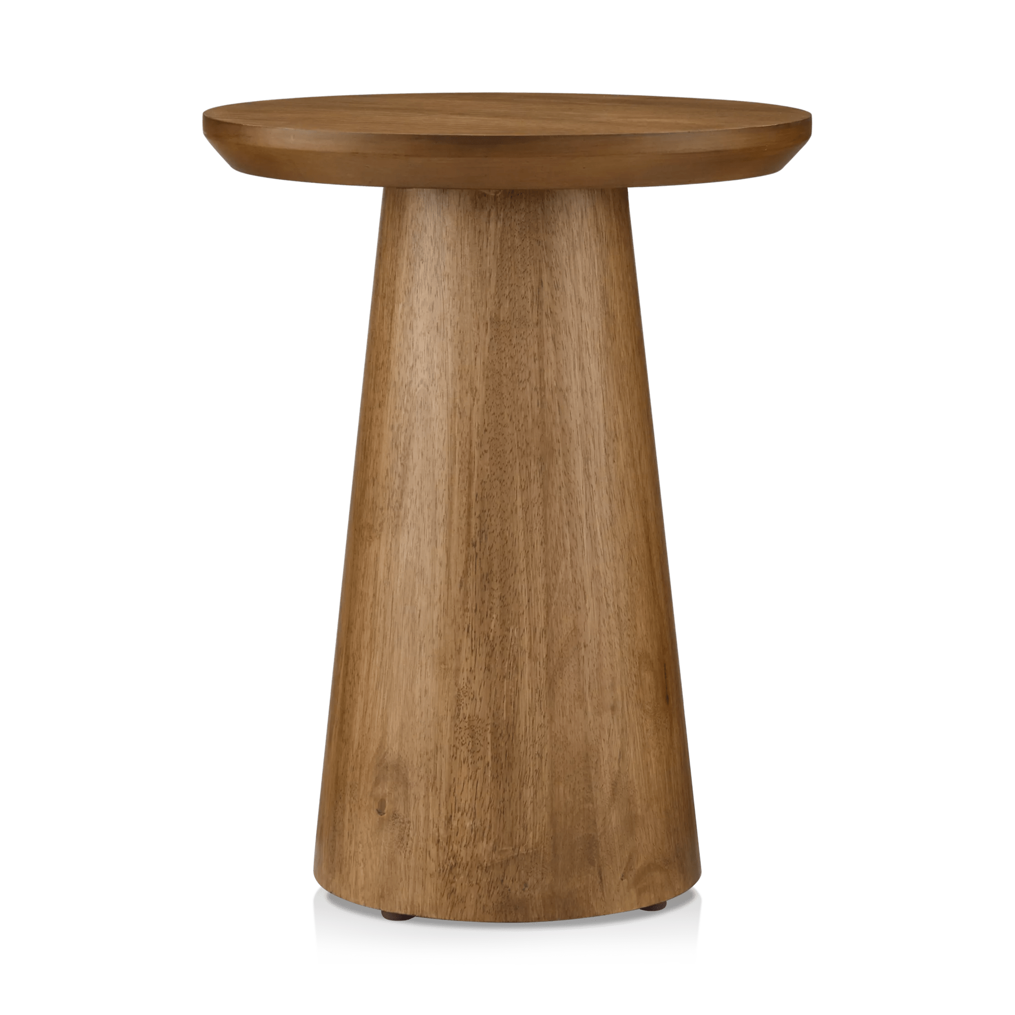 Table d'appoint en bois de manguier en forme de sablier