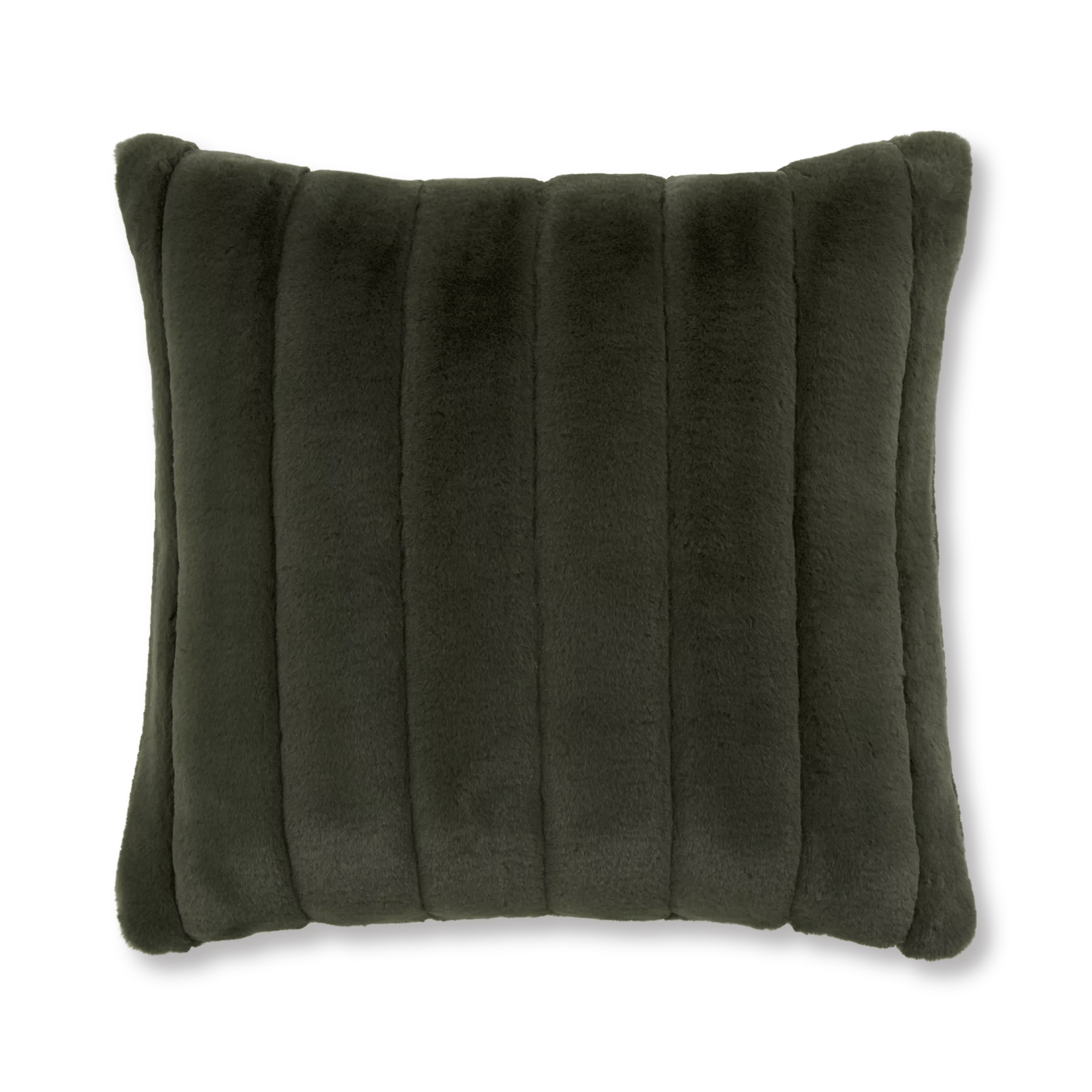 Coussin décoratif en fausse fourrure de Cougar vert