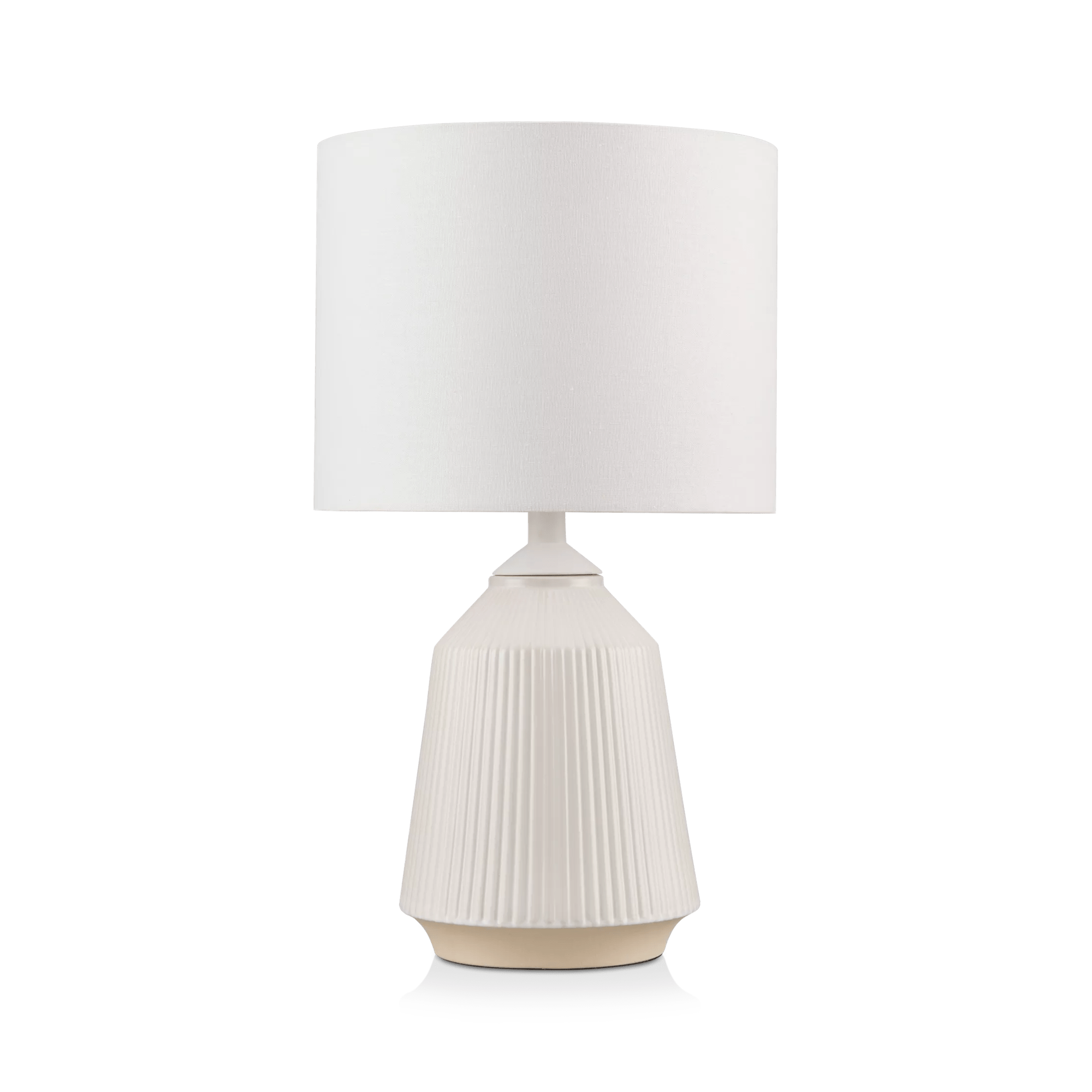 Lampe de table en céramique crème