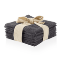 Ensemble de 6 grandes débarbouillettes gris