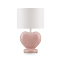 Pink Heart Shaped Table Lamp