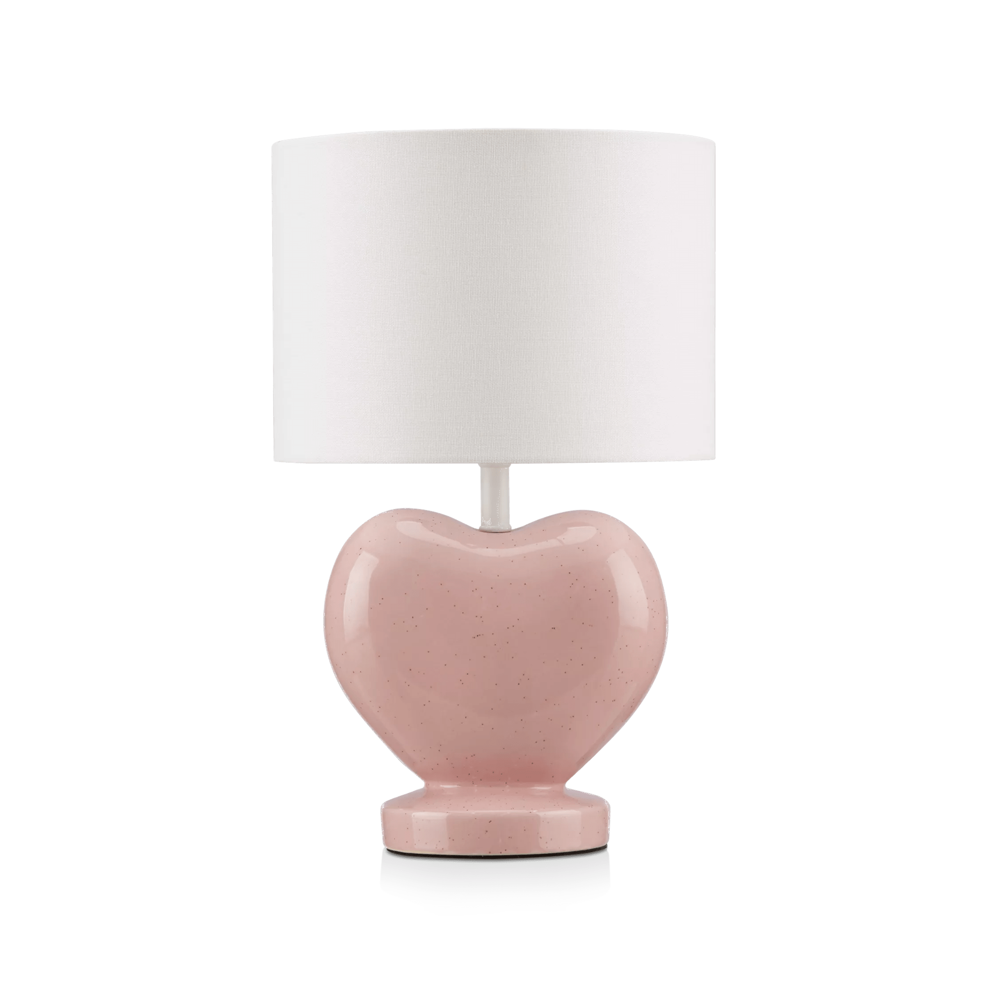Lampe de table en forme de coeur rose