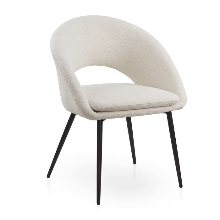 Fabric and Metal Dining Chair
