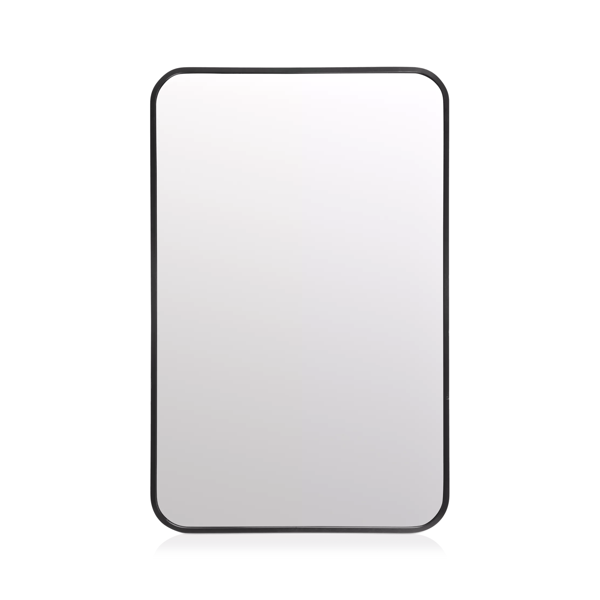 Miroir noir avec coins arrondis