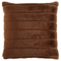 Rust Cougar Faux Fur Throw Pillow