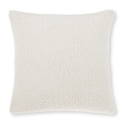 Coussin décoratif en bouclé Doodle blanc cassé