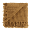 Ochre Basic Chenille Knit Throw