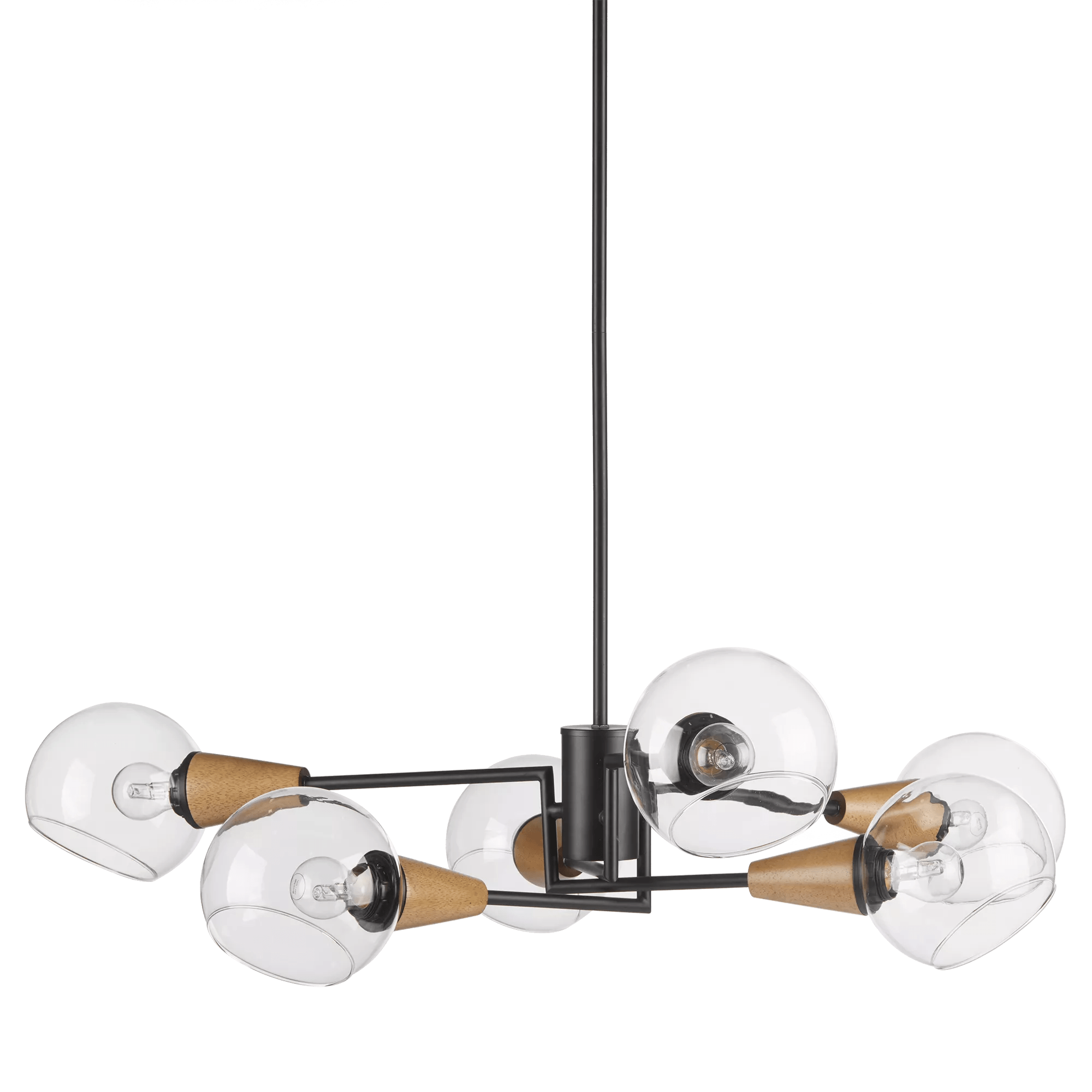 Lampe de plafond à multiples globes en verre