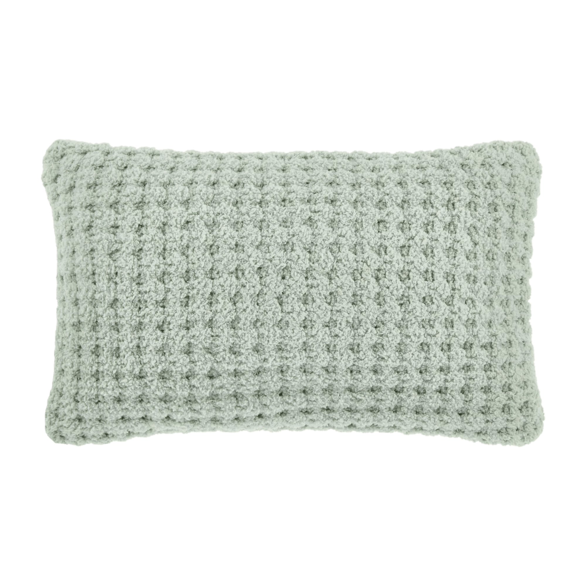 Coussin Lombaire décoratif en chenille Cory sauge
