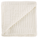 Jeté en chenille Cory blanc