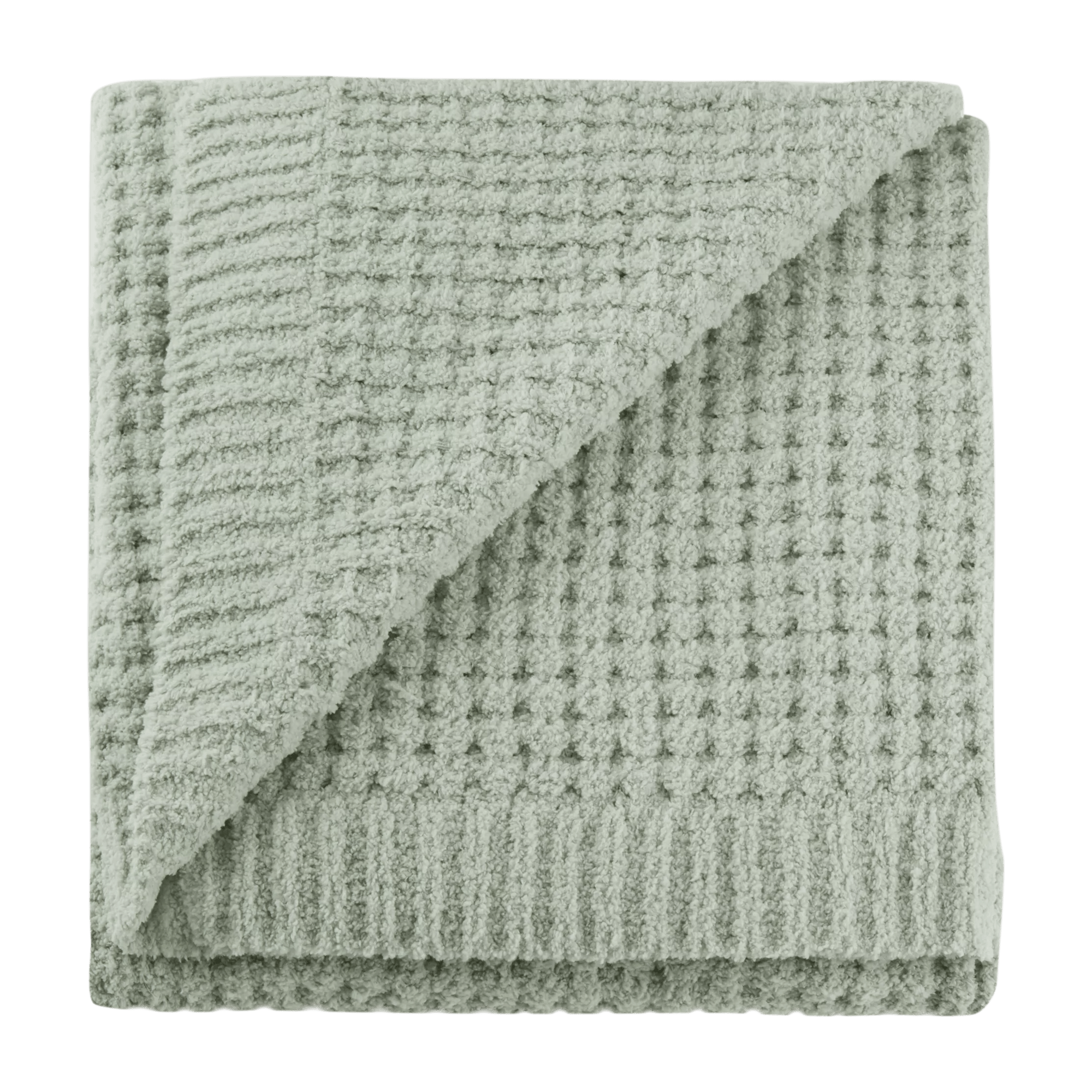Jeté en chenille Cory sauge