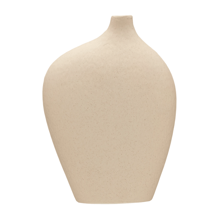 Vase de table en céramique courbée