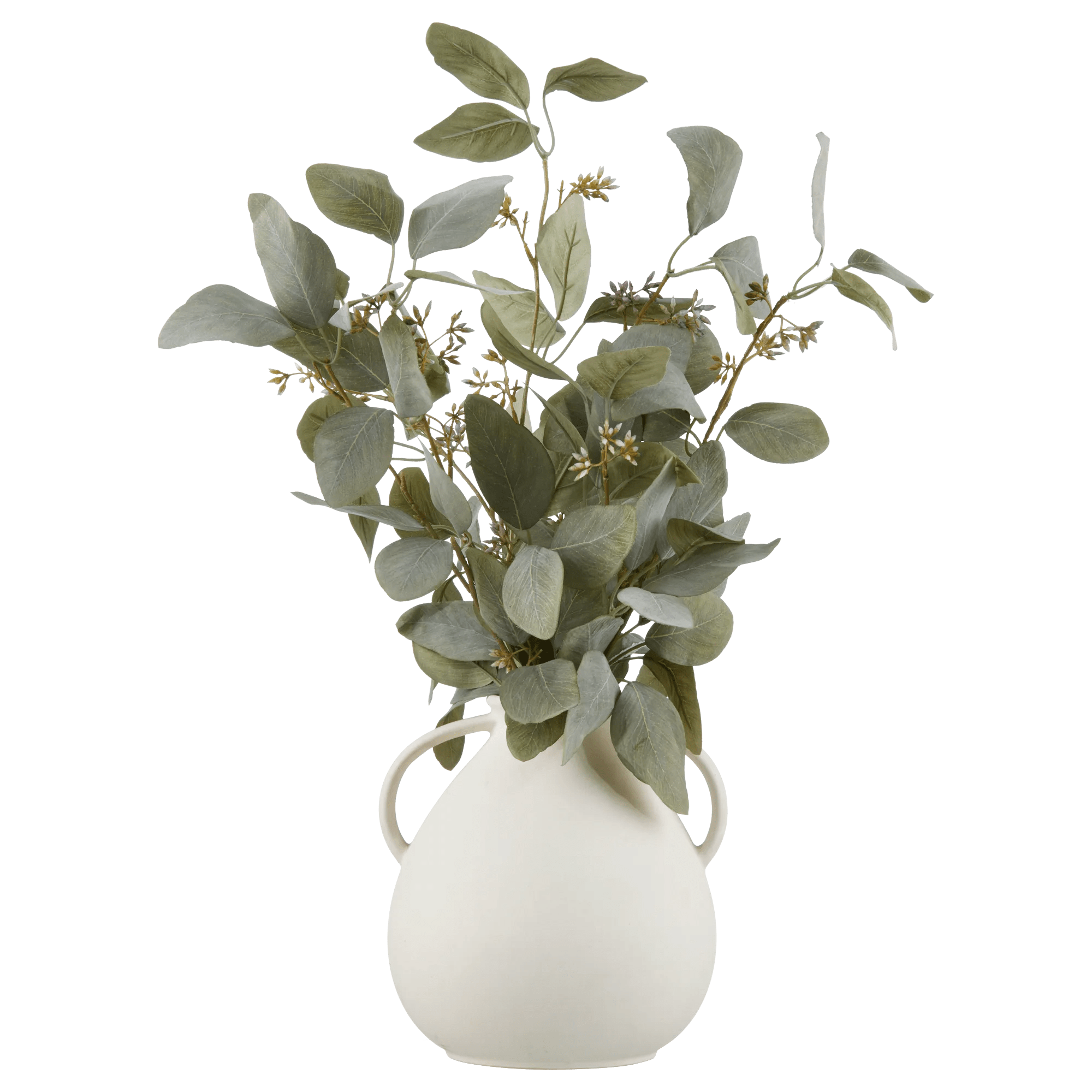 Artificial Eucalyptus Plant in Ceramic Pot