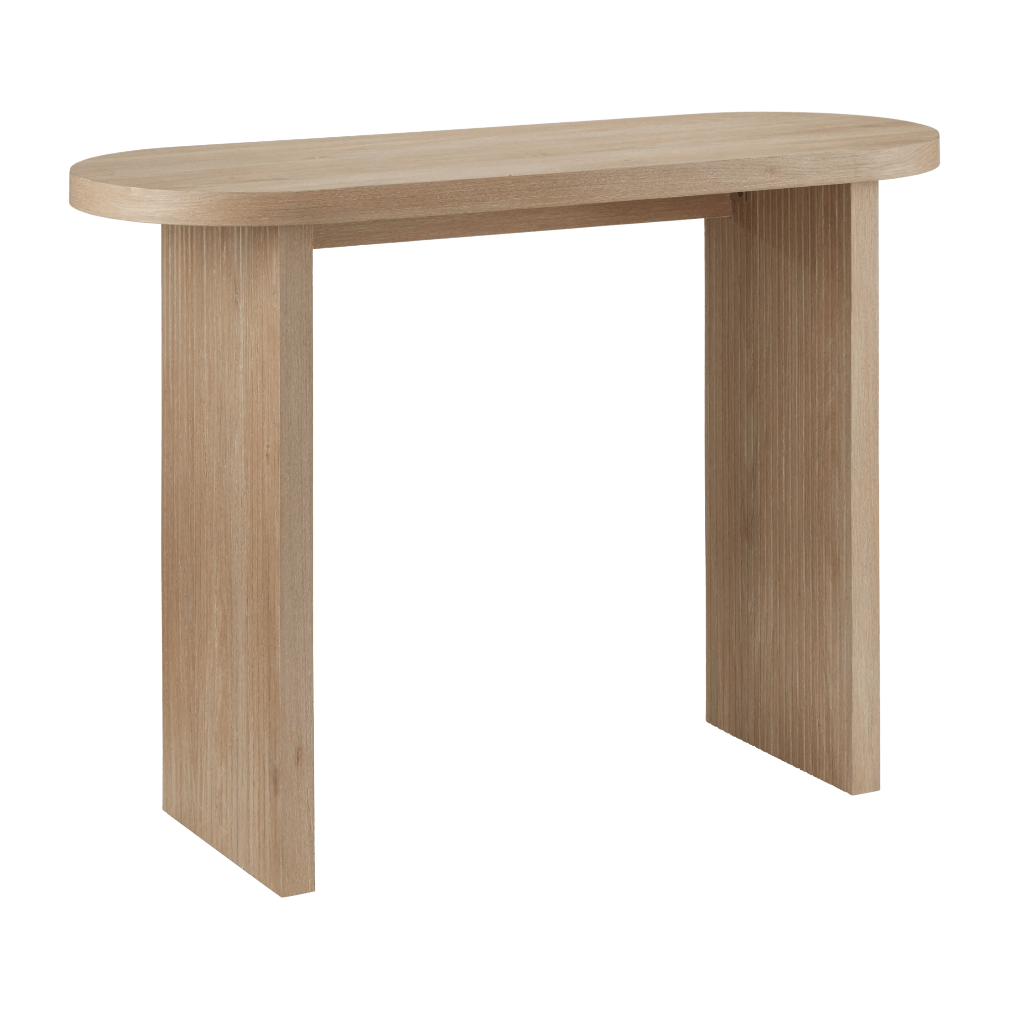 Console en bois naturel