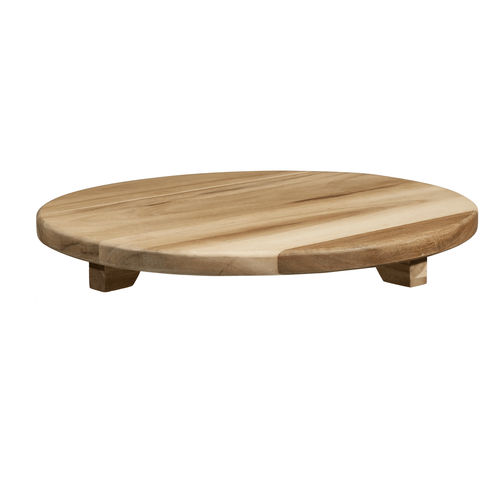 Plateau en bois avec pieds
