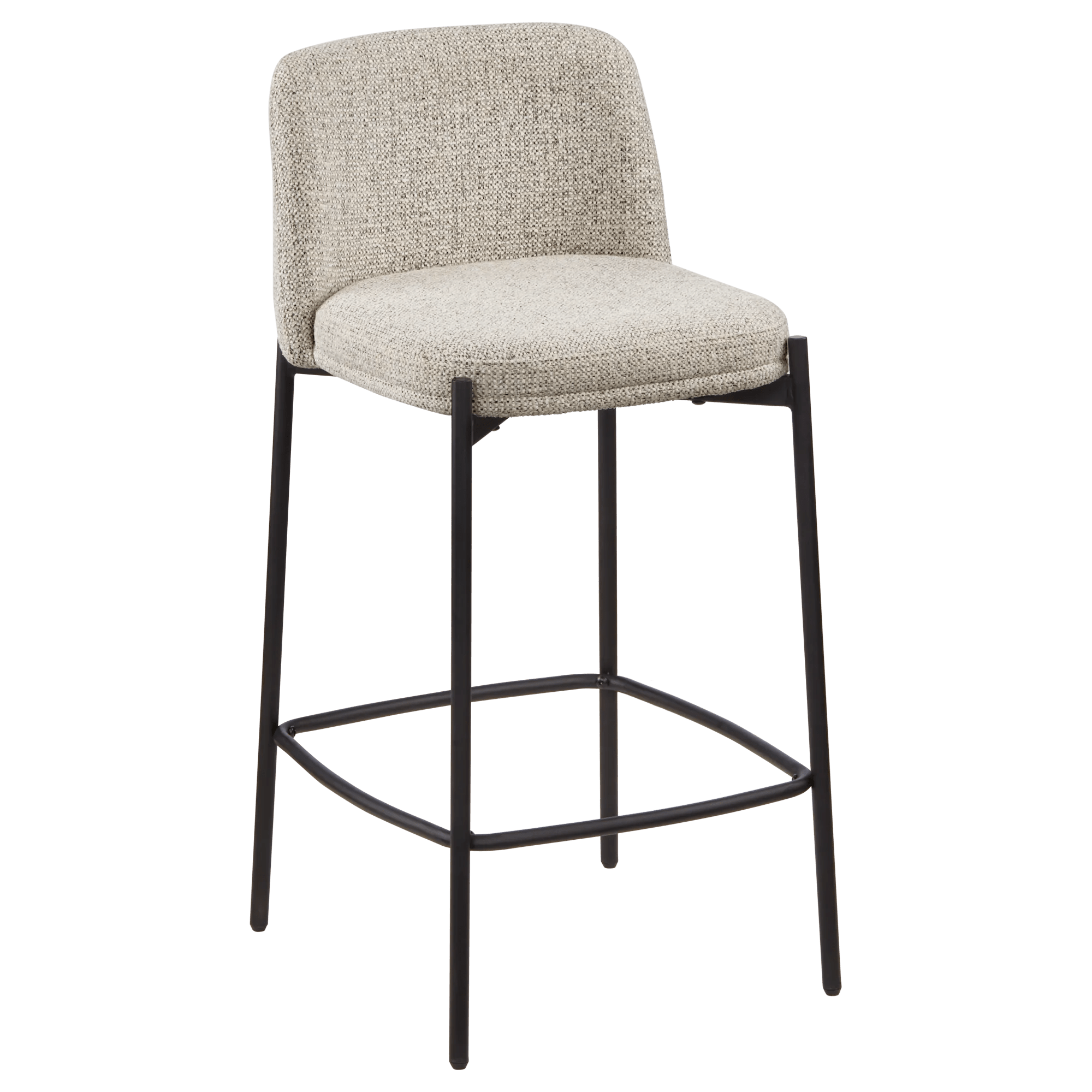 Tabouret en tissu et en métal