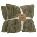 Ensemble de 2 coussins décoratifs Ellyn sauge