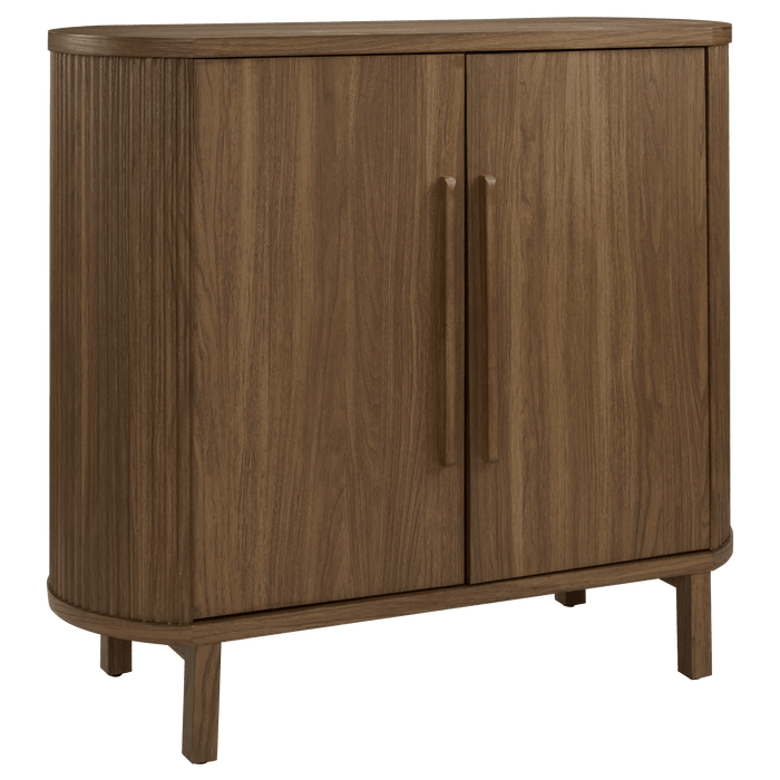 Walnut Veneer Buffet With Two Doors