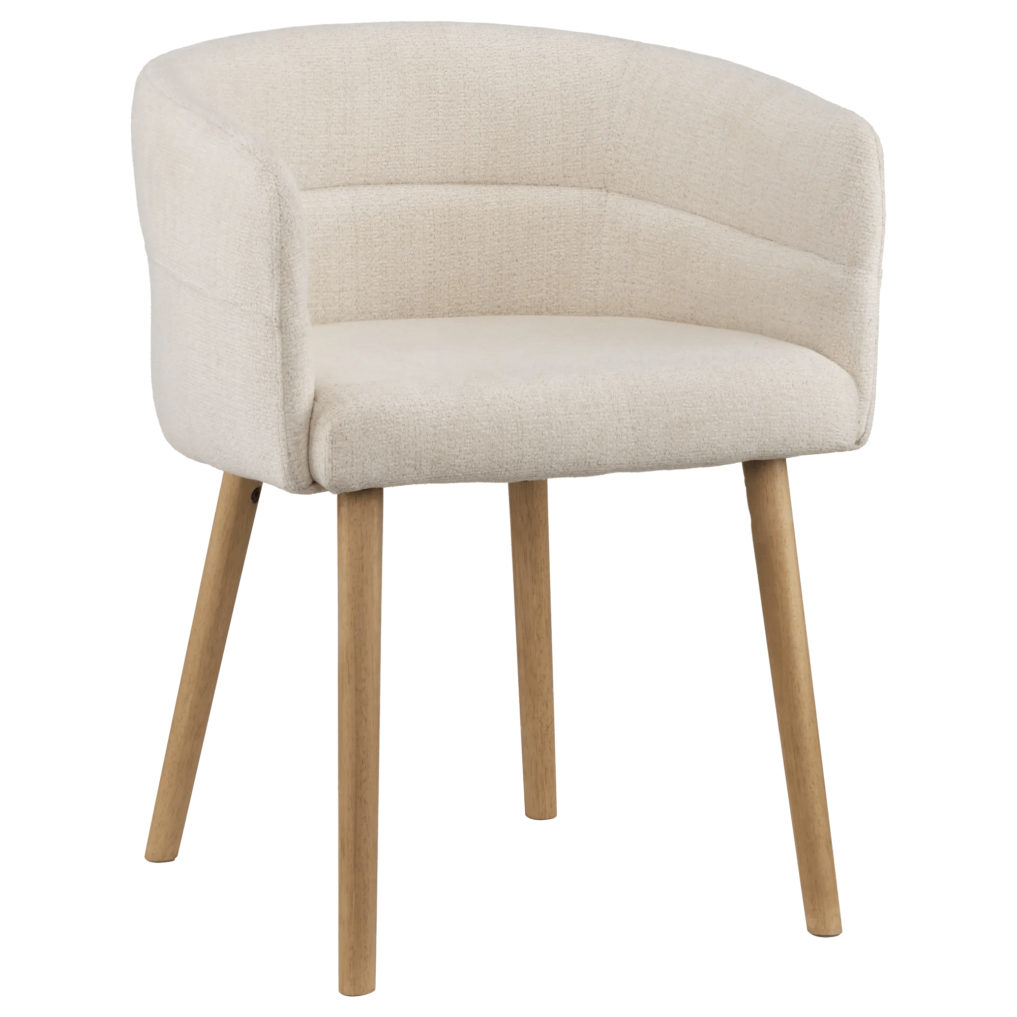 Chaise d'appoint en tissu et en bois de manguier