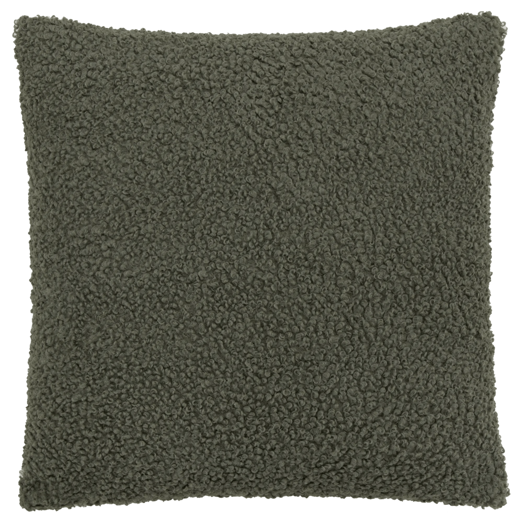 Coussin décoratif en bouclé Doodle sauge