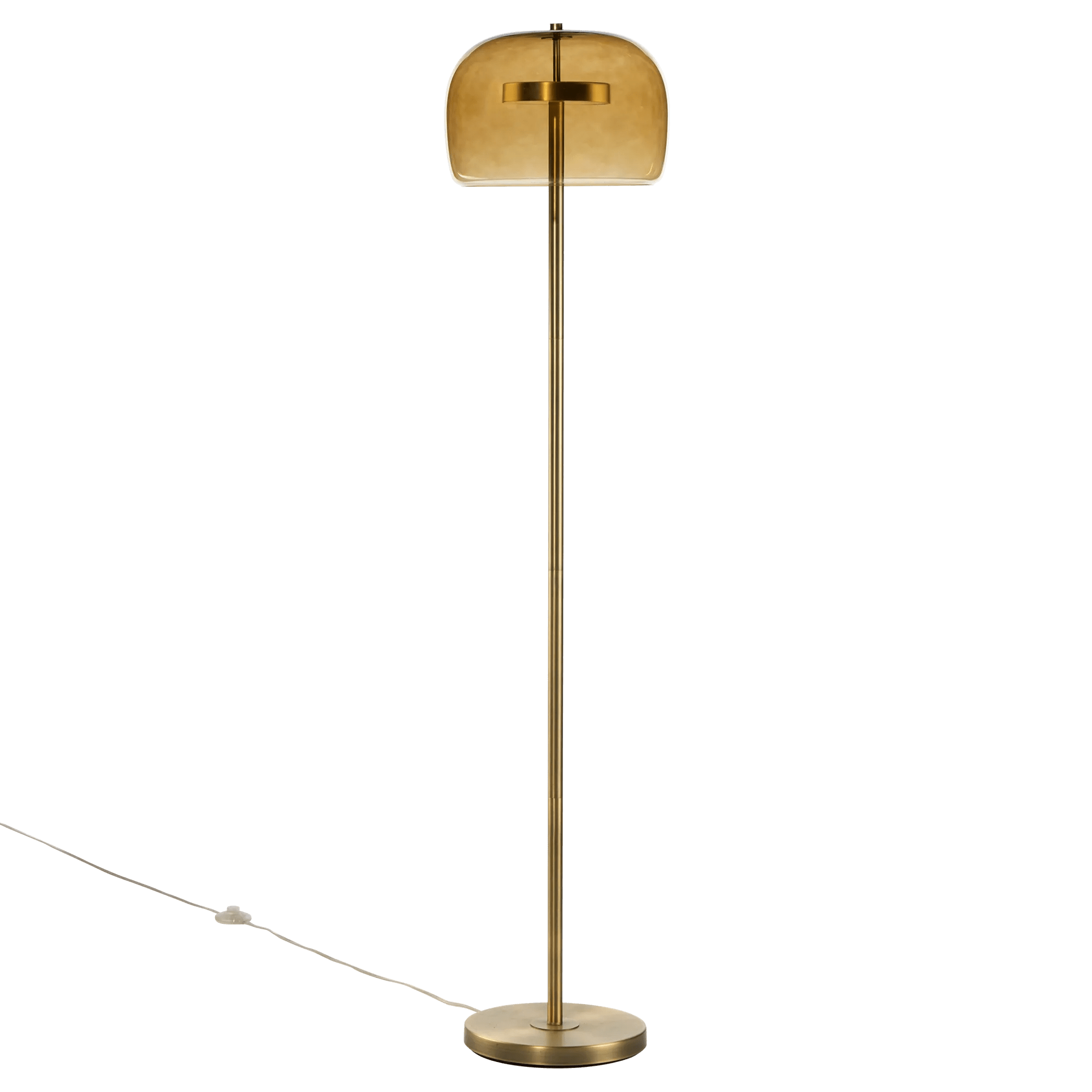 Lampe sur pied or