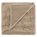 Beige Ellyn Faux Fur Throw