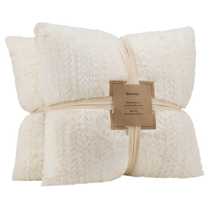 Off White Set of 2 Ellyn Decorative Pillow