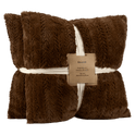 Ensemble de 2 coussins décoratifs Ellyn brun