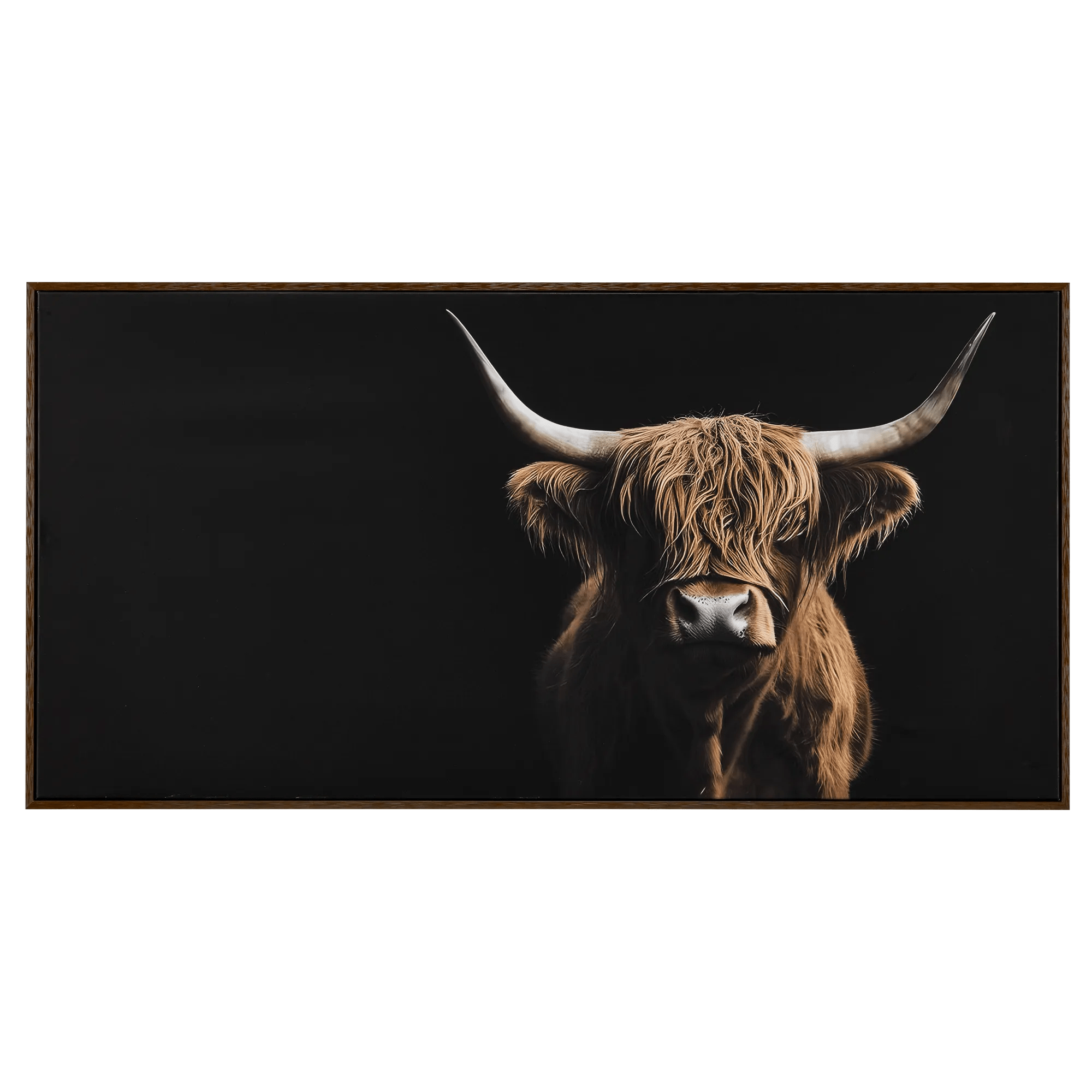 Cadre imprimé vache Highland