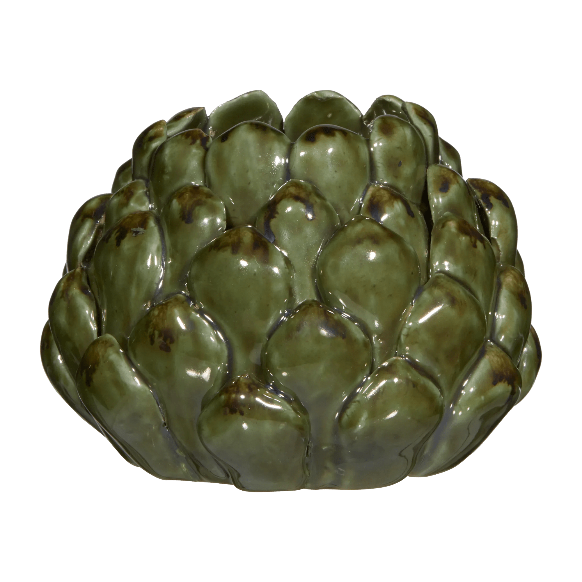 Porte-bougie céramique en forme de plante succulente