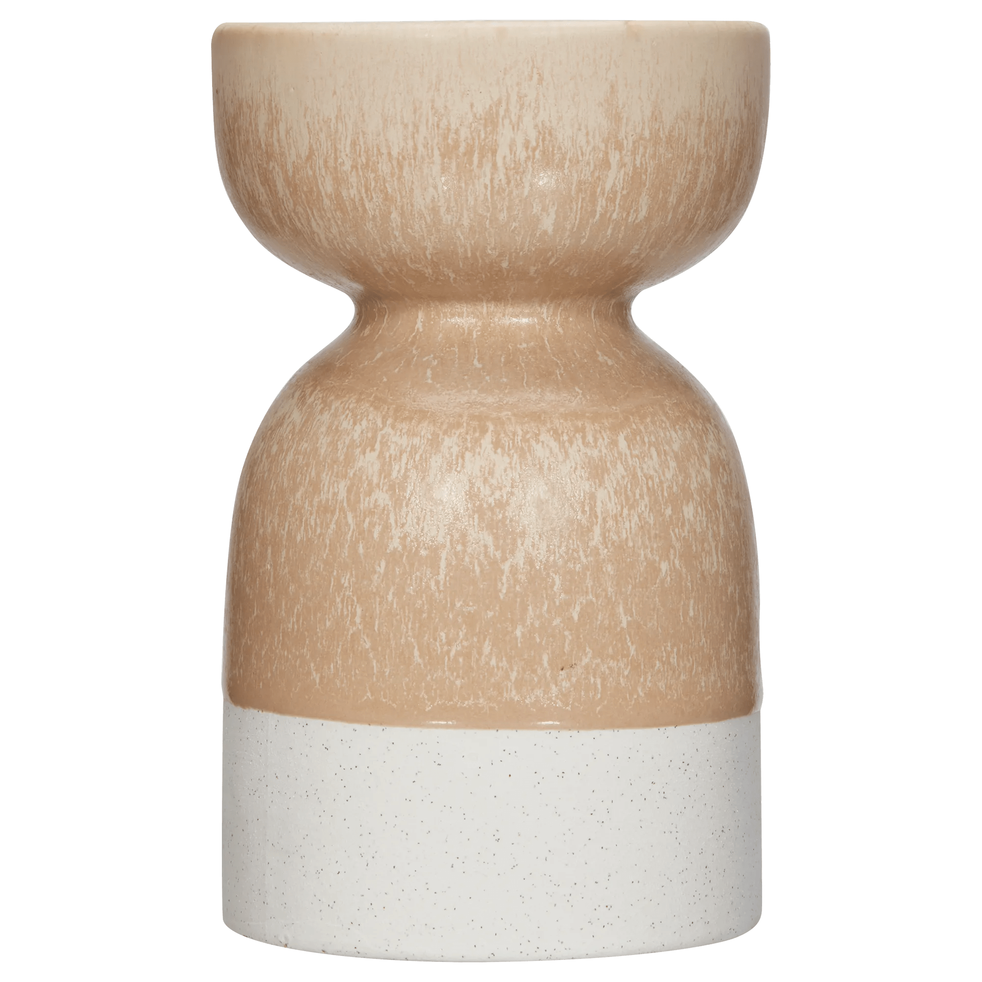 Ceramic Two Tone Pillar Candle Holder