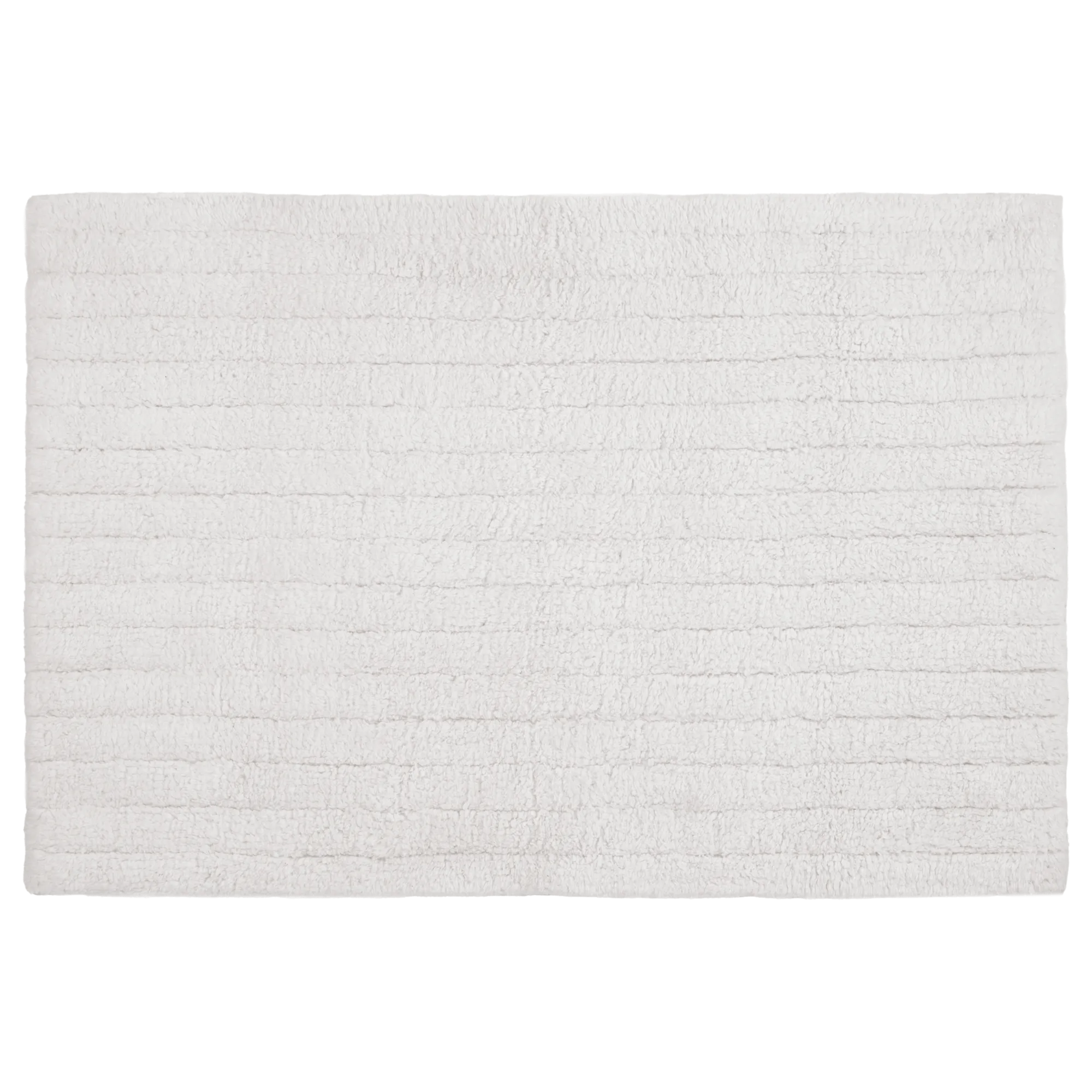 Tapis en coton blanc doux et absorbant